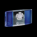 Blue Atlanta Optical Crystal Clock